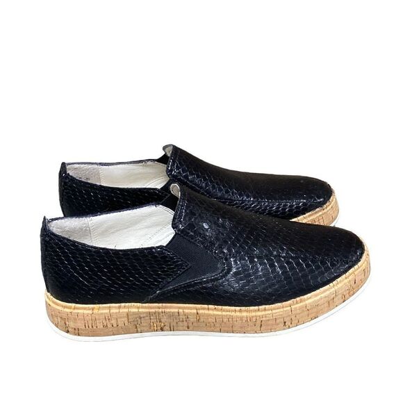 Sarto by Franco Sarto Black Leather Daine Slip-On Platform Sneaker size 7 - Picture 1 of 8